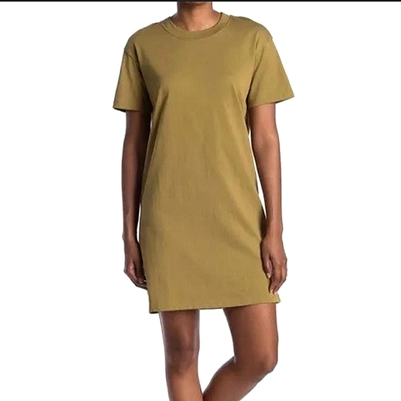 Madewell Dresses & Skirts - Madewell Classic Tee Olive Green T-shirt Dress Sz M